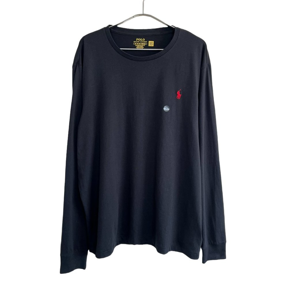 Polo Ralph Lauren Men's Slim Fit Cotton Long Sleeve Tee Shirt Black XL